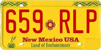 NM license plate 659RLP