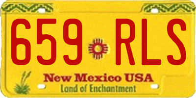 NM license plate 659RLS