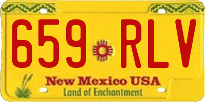 NM license plate 659RLV