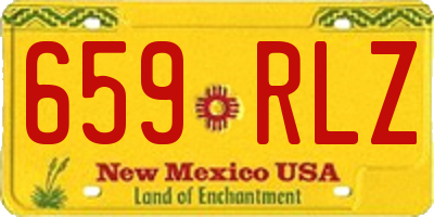 NM license plate 659RLZ