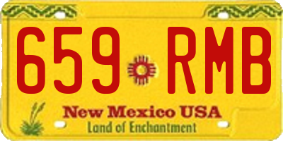 NM license plate 659RMB