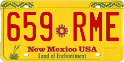 NM license plate 659RME