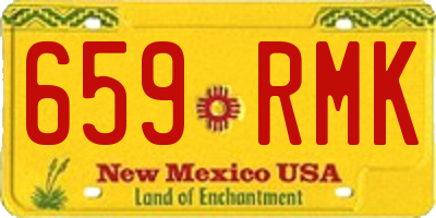 NM license plate 659RMK