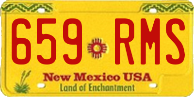 NM license plate 659RMS
