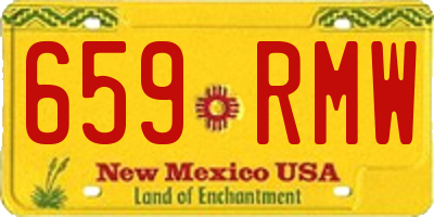 NM license plate 659RMW