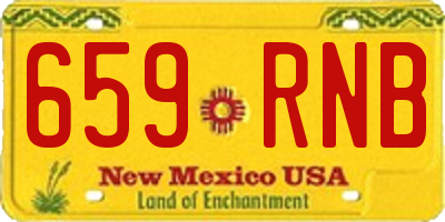 NM license plate 659RNB