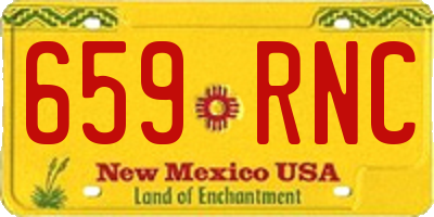 NM license plate 659RNC