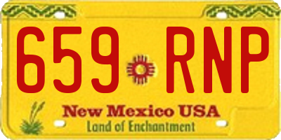 NM license plate 659RNP