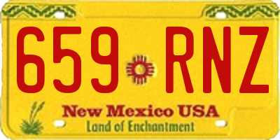 NM license plate 659RNZ