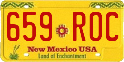 NM license plate 659ROC