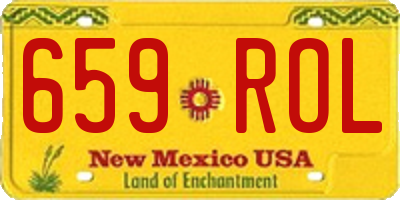 NM license plate 659ROL