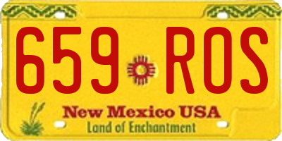 NM license plate 659ROS