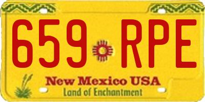 NM license plate 659RPE