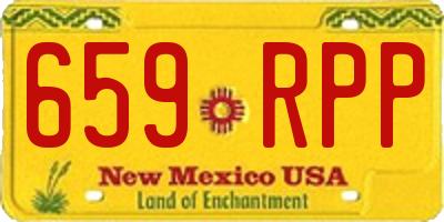 NM license plate 659RPP