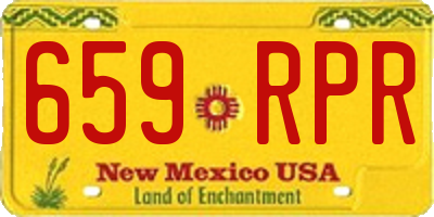 NM license plate 659RPR