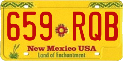 NM license plate 659RQB