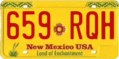 NM license plate 659RQH