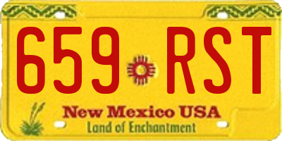 NM license plate 659RST