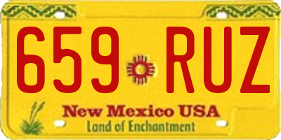 NM license plate 659RUZ