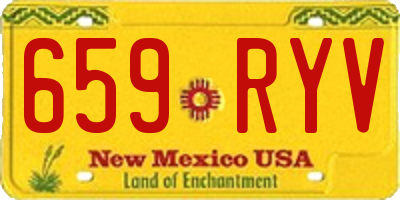 NM license plate 659RYV