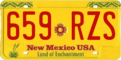 NM license plate 659RZS