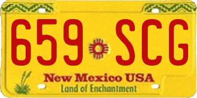 NM license plate 659SCG