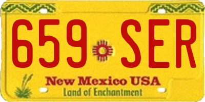 NM license plate 659SER