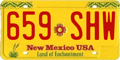 NM license plate 659SHW