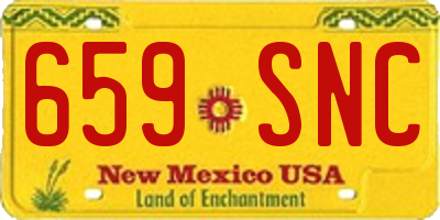 NM license plate 659SNC
