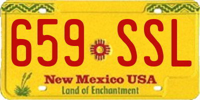 NM license plate 659SSL