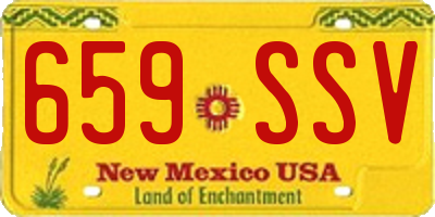 NM license plate 659SSV
