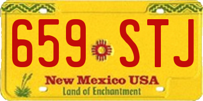NM license plate 659STJ