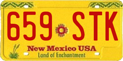 NM license plate 659STK