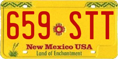 NM license plate 659STT
