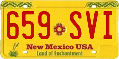 NM license plate 659SVI