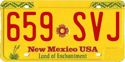 NM license plate 659SVJ