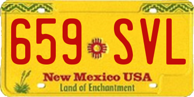 NM license plate 659SVL