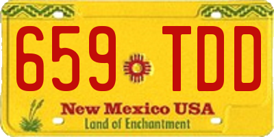 NM license plate 659TDD