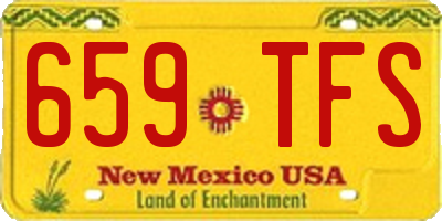 NM license plate 659TFS