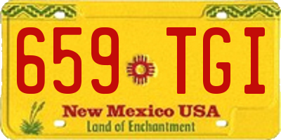 NM license plate 659TGI
