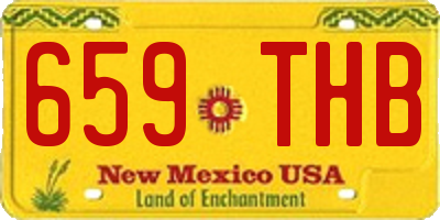 NM license plate 659THB