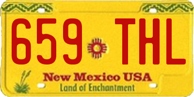 NM license plate 659THL