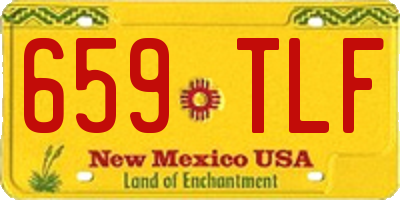 NM license plate 659TLF