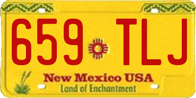 NM license plate 659TLJ