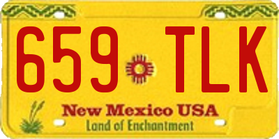 NM license plate 659TLK