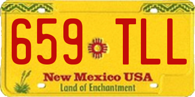 NM license plate 659TLL