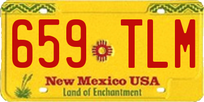 NM license plate 659TLM