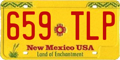 NM license plate 659TLP