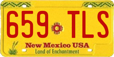 NM license plate 659TLS