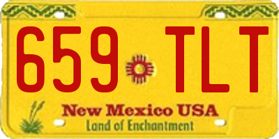 NM license plate 659TLT